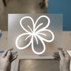 Minimalist Flower | DTF Transfer Ready to Press | Outline Botanical Heat Transfer