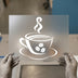 Steaming Coffee Cup | DTF Transfer Ready to Press | Minimalist Cafe Heat Transfer