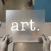 Minimalist 'art.' Word | DTF Transfer Ready to Press | Bold Serif Heat Transfer