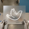 Minimalist Dove | DTF Transfer Ready to Press | Simple Line Art Heat Transfer