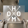 HOME Arrows Design | DTF Transfer Ready to Press | Minimalist Heat Transfer