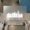 San Francisco Skyline | DTF Transfer Ready to Press | Iconic Cityscape Heat Transfer
