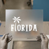 Florida Palm Tree | DTF Transfer Ready to Press | Tropical Vacation Heat Transfer