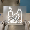 Chicago City Skyline | DTF Transfer Ready to Press | Iconic Landmark Heat Transfer
