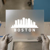 Boston Skyline | DTF Transfer Ready to Press | Cityscape Heat Transfer