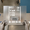 Vancouver Boarding Pass | DTF Transfer Ready to Press | Travel Aesthetic Heat Transfer