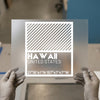Hawaii Coordinates | DTF Transfer Ready to Press | Minimalist Geo Heat Transfer