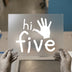 Hi Five Hand Gesture | DTF Transfer Ready to Press | Playful Heat Transfer