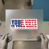 Your Vote Is Your Voice | DTF Transfer Ready to Press | Patriotic Election Heat Transfer