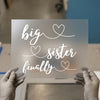 Big Sister Finally Script | DTF Transfer Ready to Press | Celebratory Heat Transfer