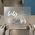 Baby Sis Hearts | DTF Transfer Ready to Press | Script Font Heat Transfer