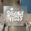 Spooky Vibes Halloween | DTF Transfer Ready to Press | Retro Funky Heat Transfer