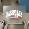 Nashville Arch Guitar | DTF Transfer Ready to Press | Retro Music Heat Transfer