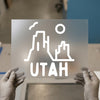 Utah Landscape Outline | DTF Transfer Ready to Press | Minimalist Heat Transfer