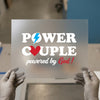 Power Couple Powered by God | DTF Transfer Ready to Press | Faith-Based Heat Transfer