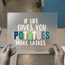 Potato Latkes Quote | DTF Transfer Ready to Press | Humorous Foodie Heat Transfer