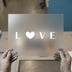 Love Heart | DTF Transfer Ready to Press | Romantic Script Heat Transfer
