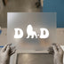 Lion Dad Silhouette | DTF Transfer Ready to Press | Bold & Masculine Heat Transfer