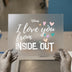 Inside Out Hearts | DTF Transfer Ready to Press | Kids Love Heat Transfer