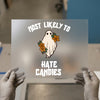 Ghost & Floral 'Most Likely To Hate Candies' | DTF Transfer Ready to Press | Quirky Heat Transfer