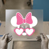 Mouse Ears Heart Glasses | DTF Transfer Ready to Press | Cute Style Heat Transfer