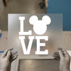 Mouse Ears LOVE | DTF Transfer Ready to Press | Iconic Expression Heat Transfer