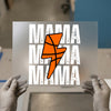 Mama Lightning Bolt | DTF Transfer Ready to Press | Distressed Athletic Heat Transfer