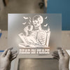 Read In Peace Skeleton | DTF Transfer Ready to Press | Spooky Reader Heat Transfer