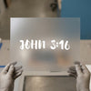 John 3:16 Scripture | DTF Transfer Ready to Press | Christian Faith Heat Transfer