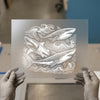 Shark Attack Ocean Waves | DTF Transfer Ready to Press | Nautical Heat Transfer