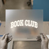 Book Club Arch Font | DTF Transfer Ready to Press | Collegiate Heat Transfer