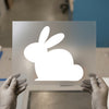 Minimalist Bunny | DTF Transfer Ready to Press | Simple Animal Heat Transfer