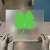 Four Leaf Clover | DTF Transfer Ready to Press | St. Patrick's Day Heat Transfer