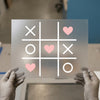 Tic Tac Toe Hearts & XOs | DTF Transfer Ready to Press | Valentine's Love Game Heat Transfer