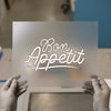 Bon Appetit | DTF Transfer Ready to Press | Elegant Script Heat Transfer