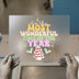 It's The Most Wonderful Time | DTF Transfer Ready to Press | Retro Christmas Heat Transfer