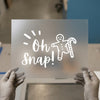 Oh Snap Gingerbread | DTF Transfer Ready to Press | Christmas Heat Transfer
