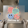 Retro Christmas Ornaments DTF Transfer Ready to Press | Festive Holiday Heat Transfer