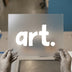 Art. Bold Text | DTF Transfer Ready to Press | Minimalist Heat Transfer