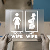 Your Wife Vs My Wife Gym | DTF Transfer Ready to Press | Fitness Humor Heat Transfer