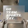 Go Team Sports Theme | DTF Transfer Ready to Press | Bold Type Heat Transfer