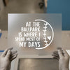 Baseball Ballpark Quote | DTF Transfer Ready to Press | Sports Fan Heat Transfer