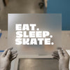 Eat Sleep Skate Graphic | DTF Transfer Ready to Press | Bold Grunge Heat Transfer
