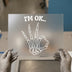 Skeleton Hand 'I'm OK' | DTF Transfer Ready to Press | Retro Style Heat Transfer