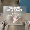 Anatomy of a Gamer | DTF Transfer Ready to Press | Gaming Humor Heat Transfer