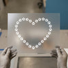 Paw Print Heart Outline | DTF Transfer Ready to Press | Pet Love Heat Transfer
