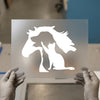 Horse & Cat Silhouette | DTF Transfer Ready to Press | Pet Lover Heat Transfer