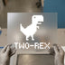Pixel T-Rex 'TWO-REX' | DTF Transfer Ready to Press | Retro Gaming Heat Transfer