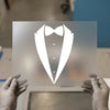 Tuxedo Bow Tie | DTF Transfer Ready to Press | Formal Wear Heat Transfer