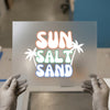 Sun Salt Sand Tropical | DTF Transfer Ready to Press | Retro Beach Heat Transfer